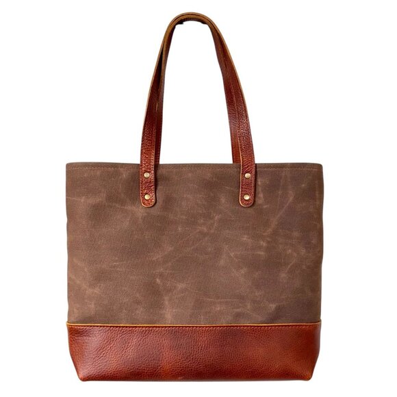 Portland Leather Brown Big Big Tote - Brand New - Picture 3 of 8